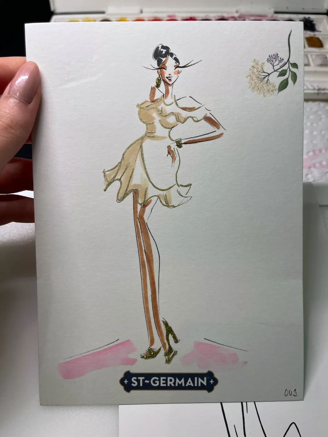 Live sketch from Brand Activation at JW Marriott Austin