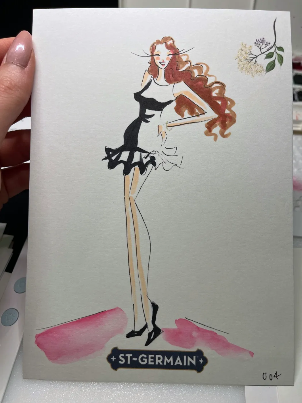 Live fashion sketch 4 from Brand Activation at JW Marriott Austin