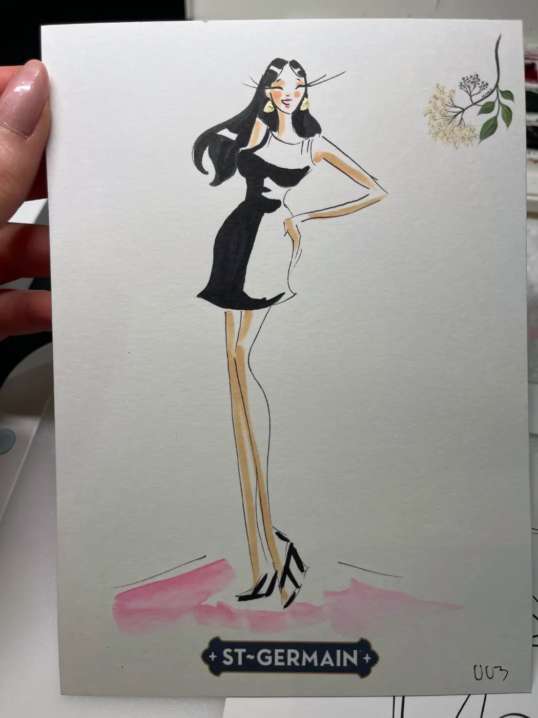 Live fashion sketch 3 from Brand Activation at JW Marriott Austin