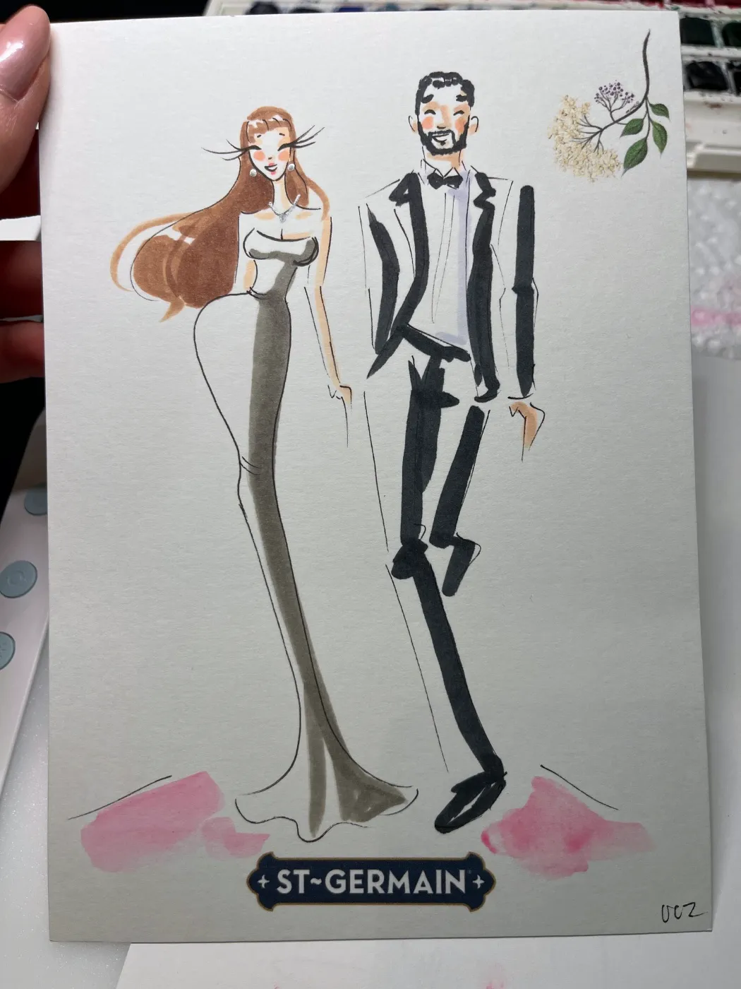 Live fashion sketch 2 from Brand Activation at JW Marriott Austin