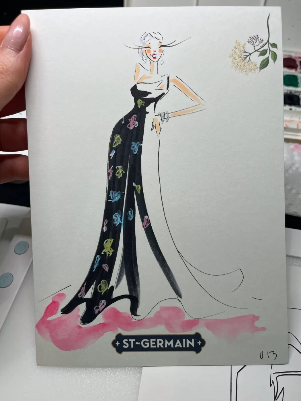 Live fashion sketch 13 from Brand Activation at JW Marriott Austin
