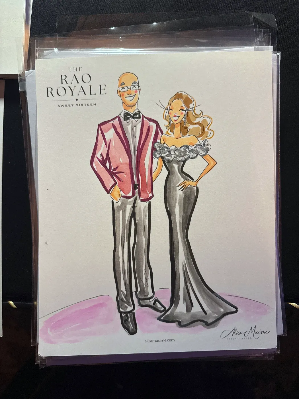 Live fashion sketch 2 from Private Party at The Post Oak Hotel, Houston
