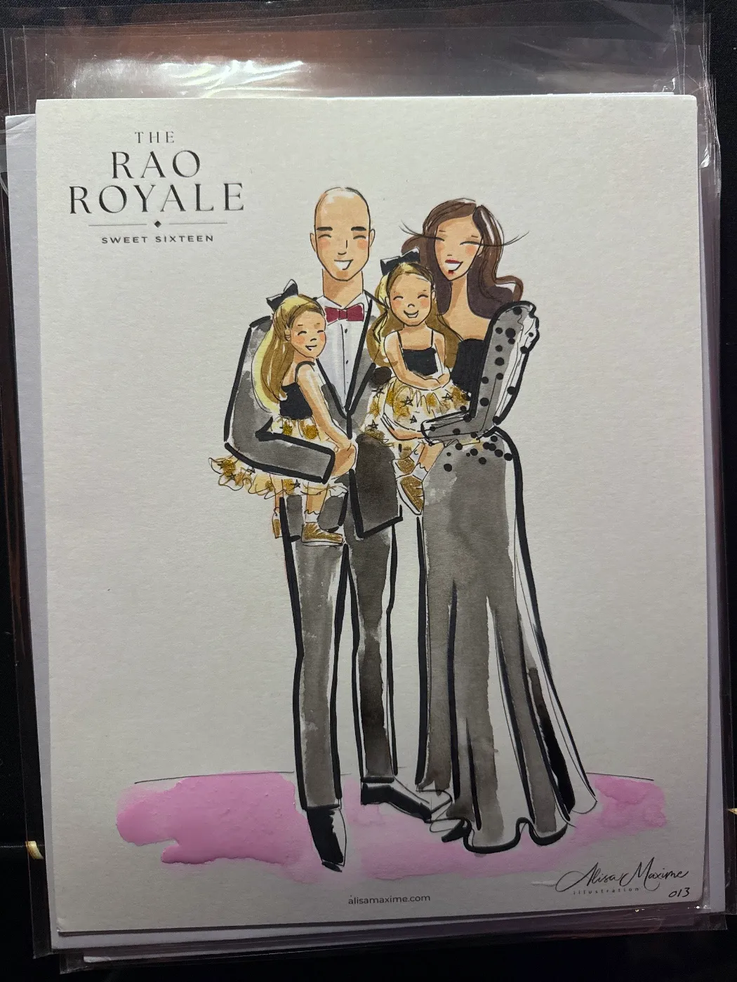 Live fashion sketch 12 from Private Party at The Post Oak Hotel, Houston