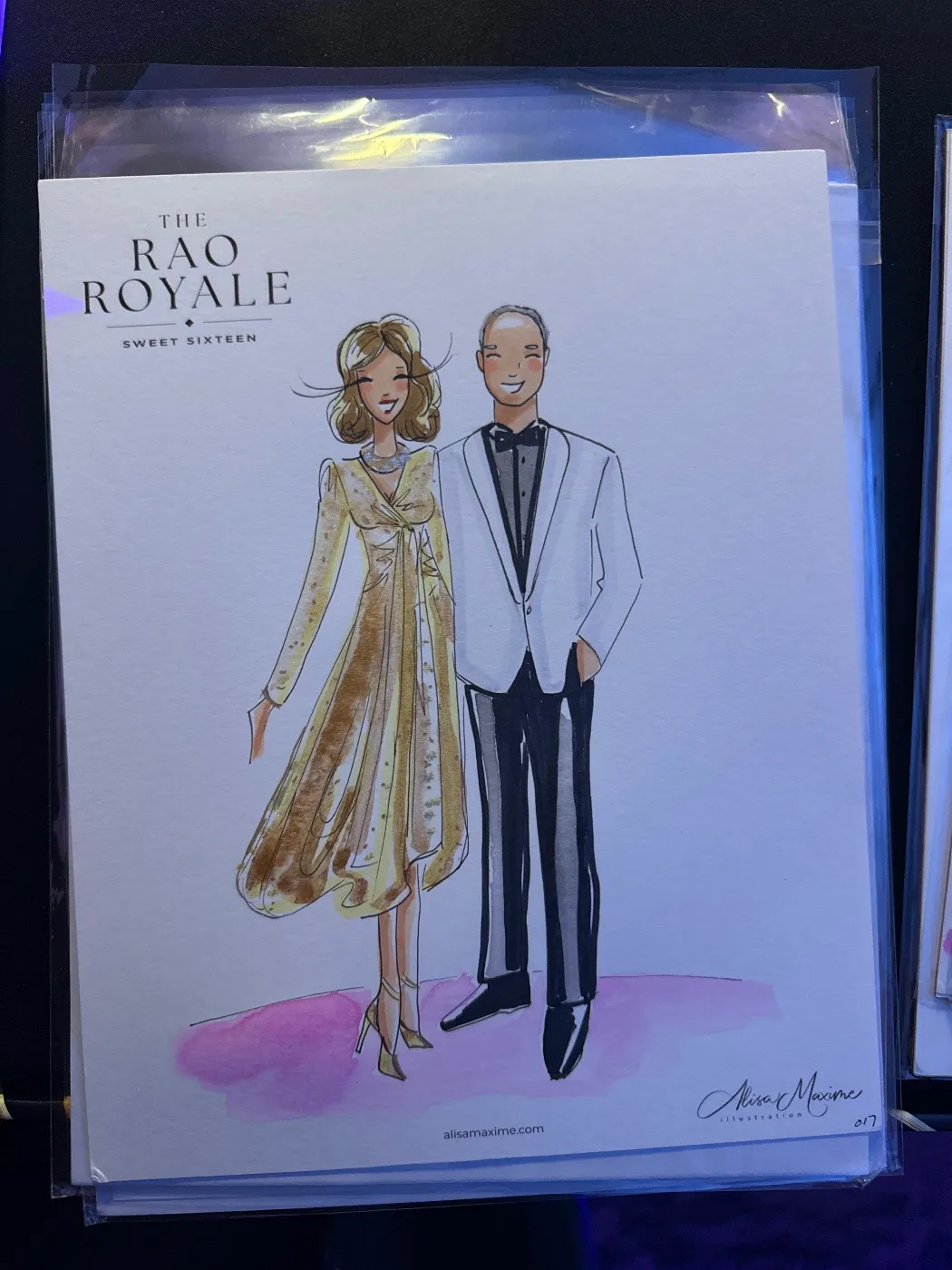 Live fashion sketch 16 from Private Party at The Post Oak Hotel, Houston