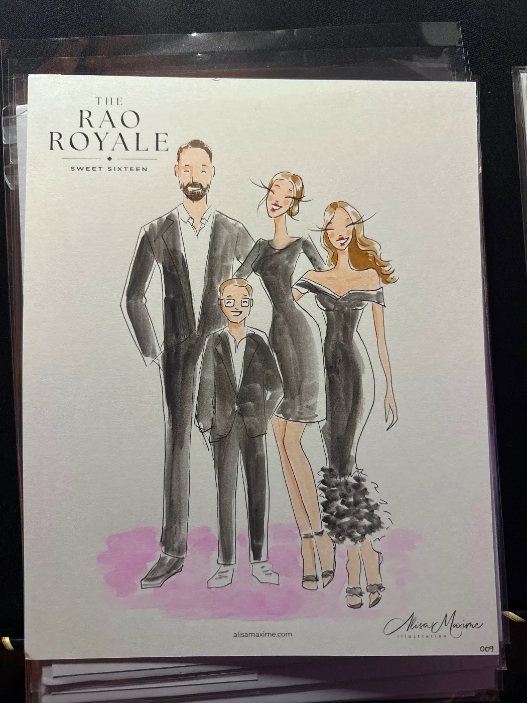 Live fashion sketch 9 from Private Party at The Post Oak Hotel, Houston