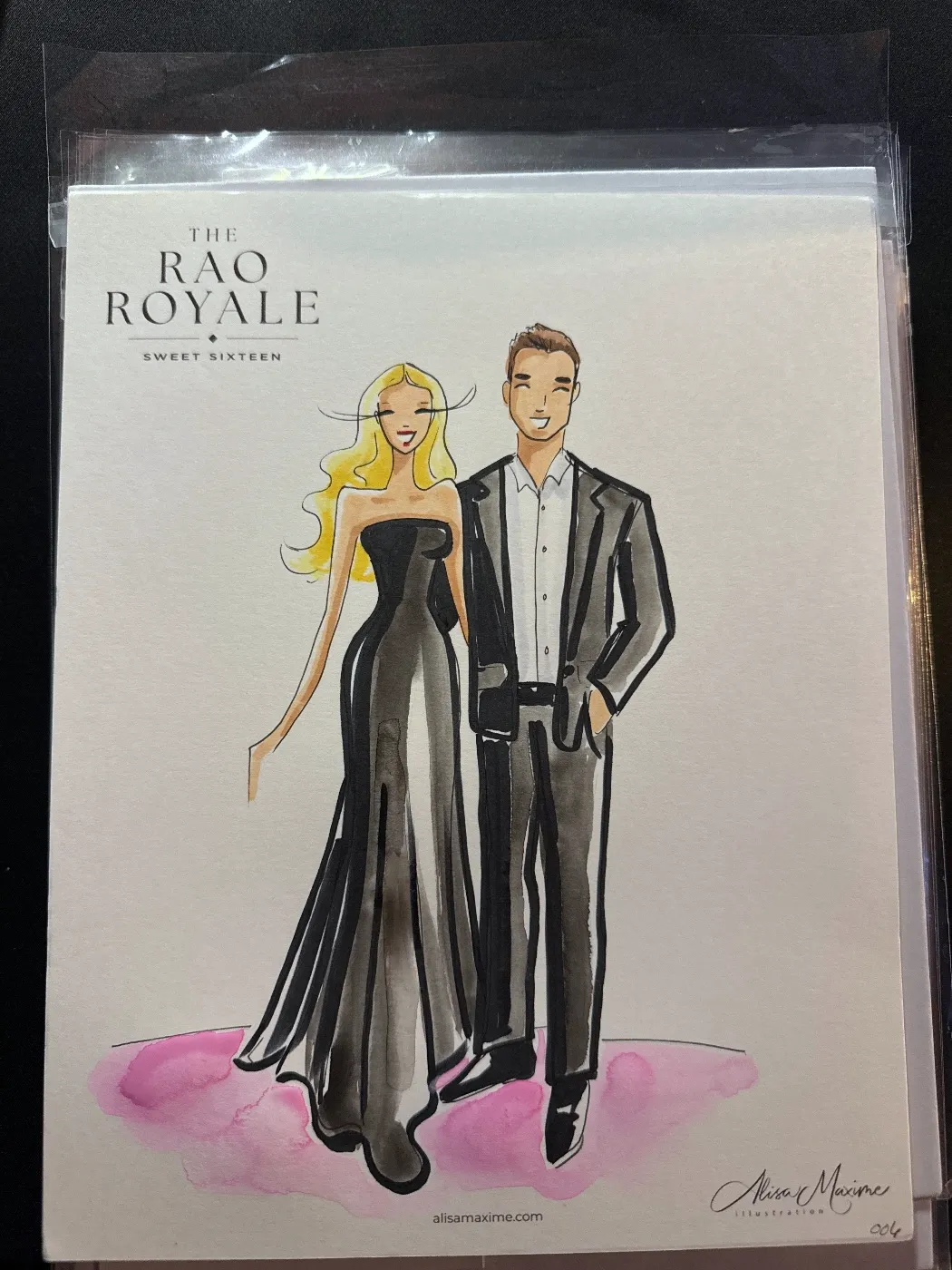 Live fashion sketch 6 from Private Party at The Post Oak Hotel, Houston