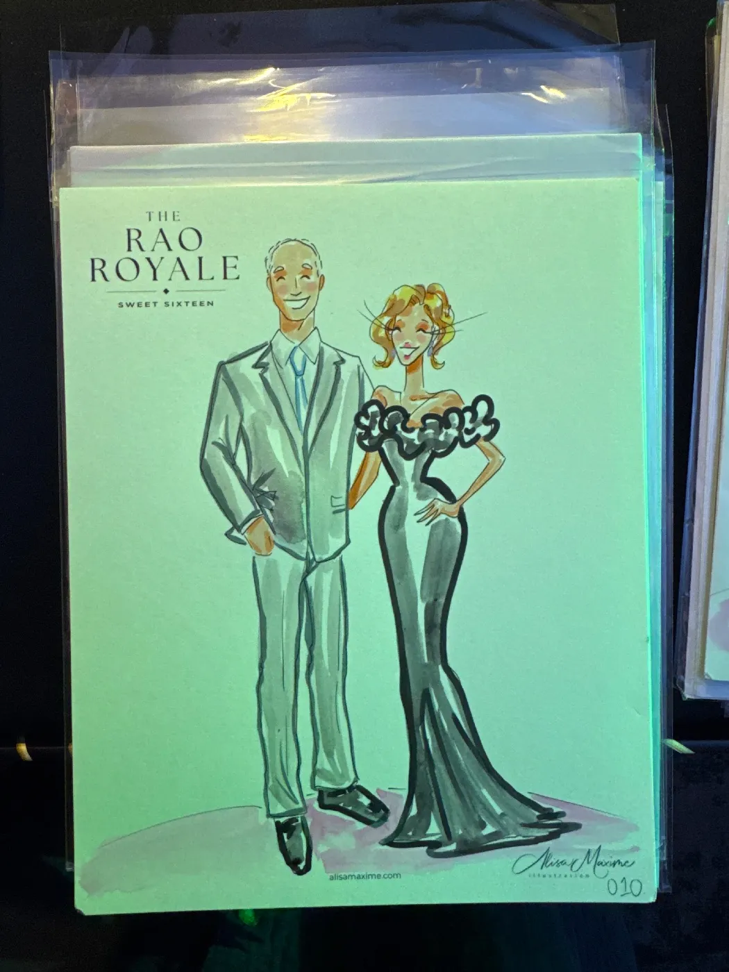 Live fashion sketch 10 from Private Party at The Post Oak Hotel, Houston