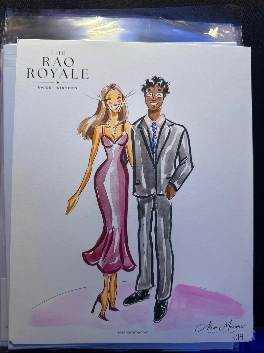 Live fashion sketch 13 from Private Party at The Post Oak Hotel, Houston