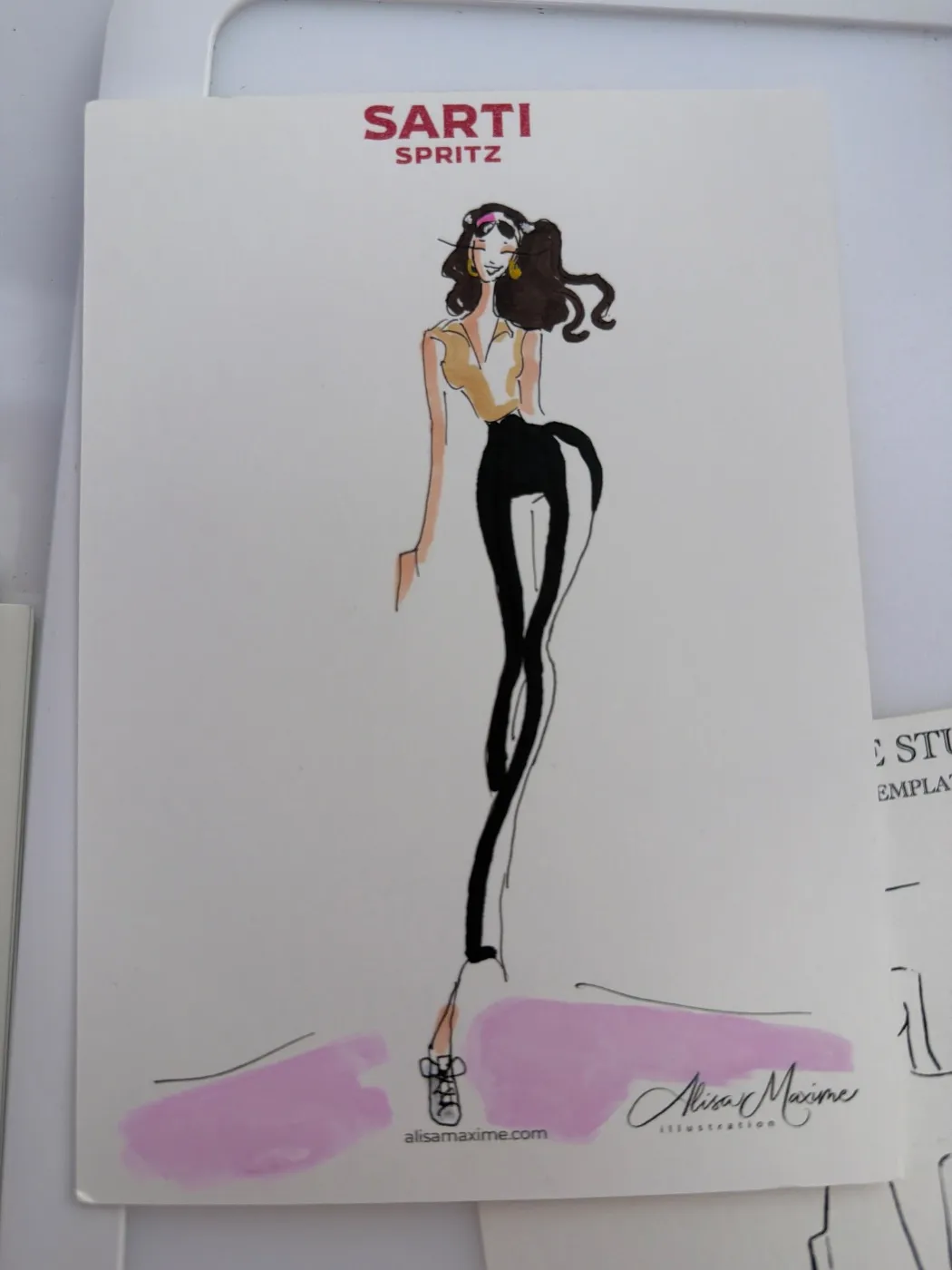 Live fashion sketch 4 from Brand Activation in San Diego