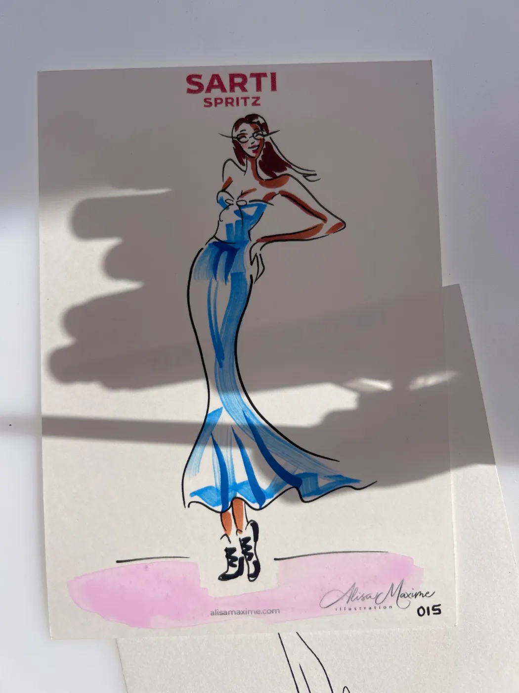 Live fashion sketch 15 from Brand Activation in San Diego