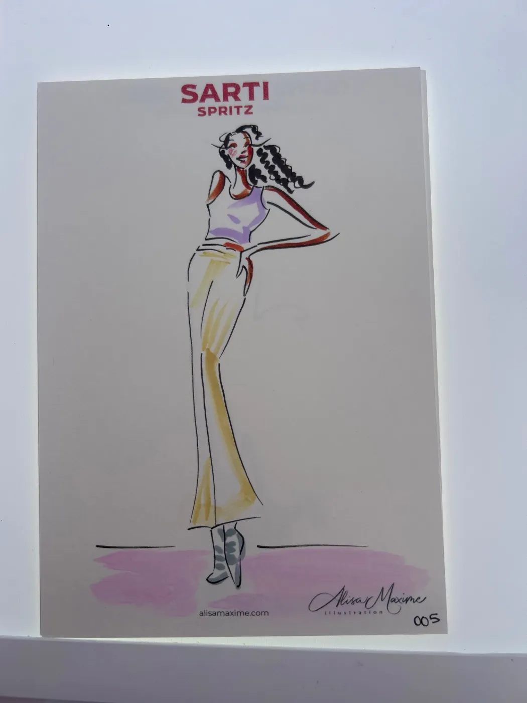 Live fashion sketch 5 from Brand Activation in San Diego