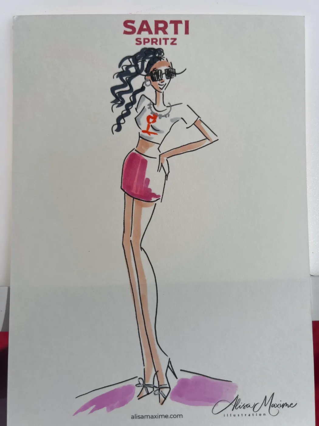 Live fashion sketch 11 from Brand Activation in San Diego