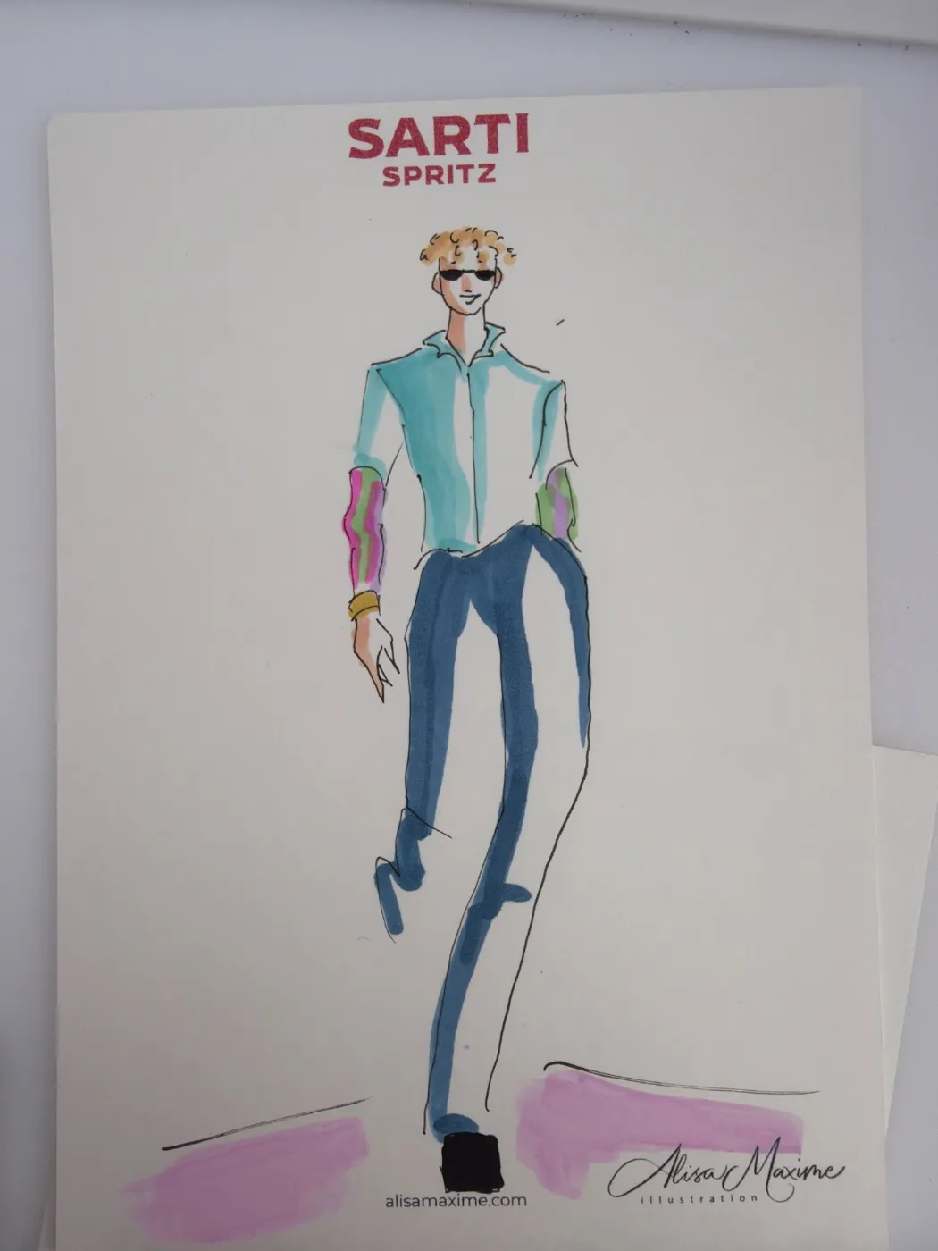 Live fashion sketch 7 from Brand Activation in San Diego