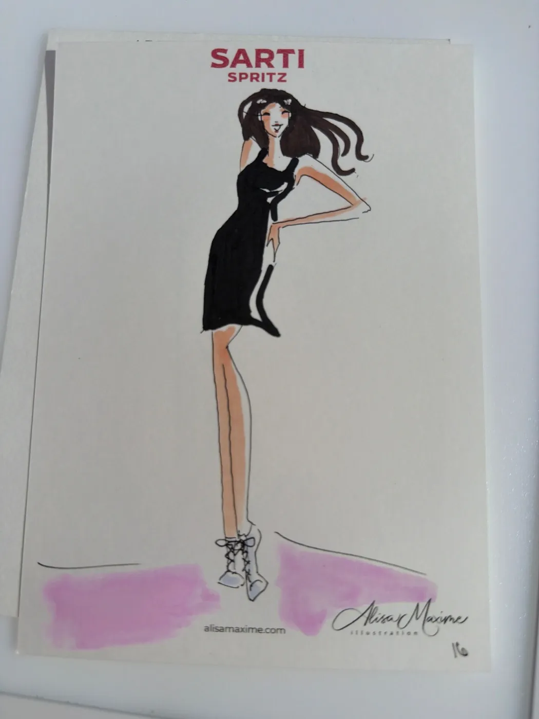 Live fashion sketch 16 from Brand Activation in San Diego