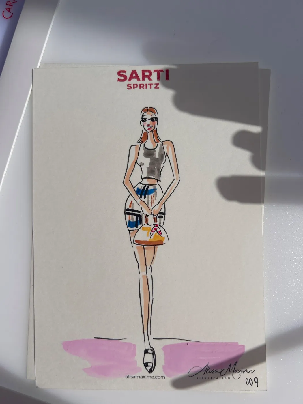 Live fashion sketch 9 from Brand Activation in San Diego