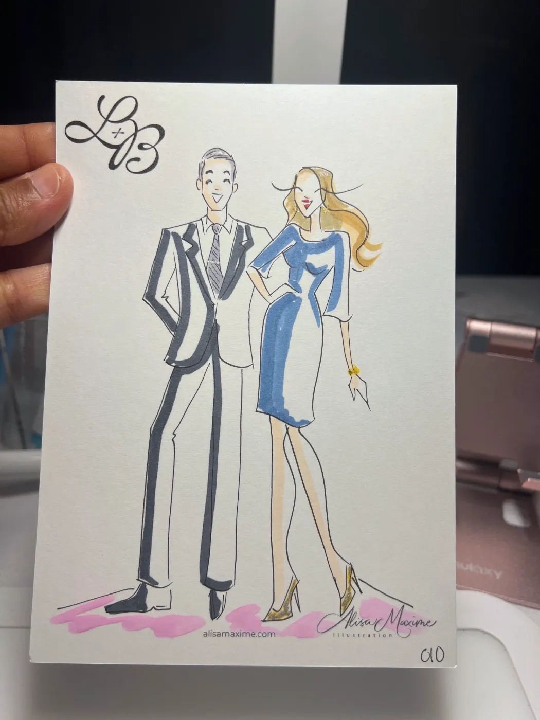 Live fashion sketch 10 from Wedding at Parker Palm Springs