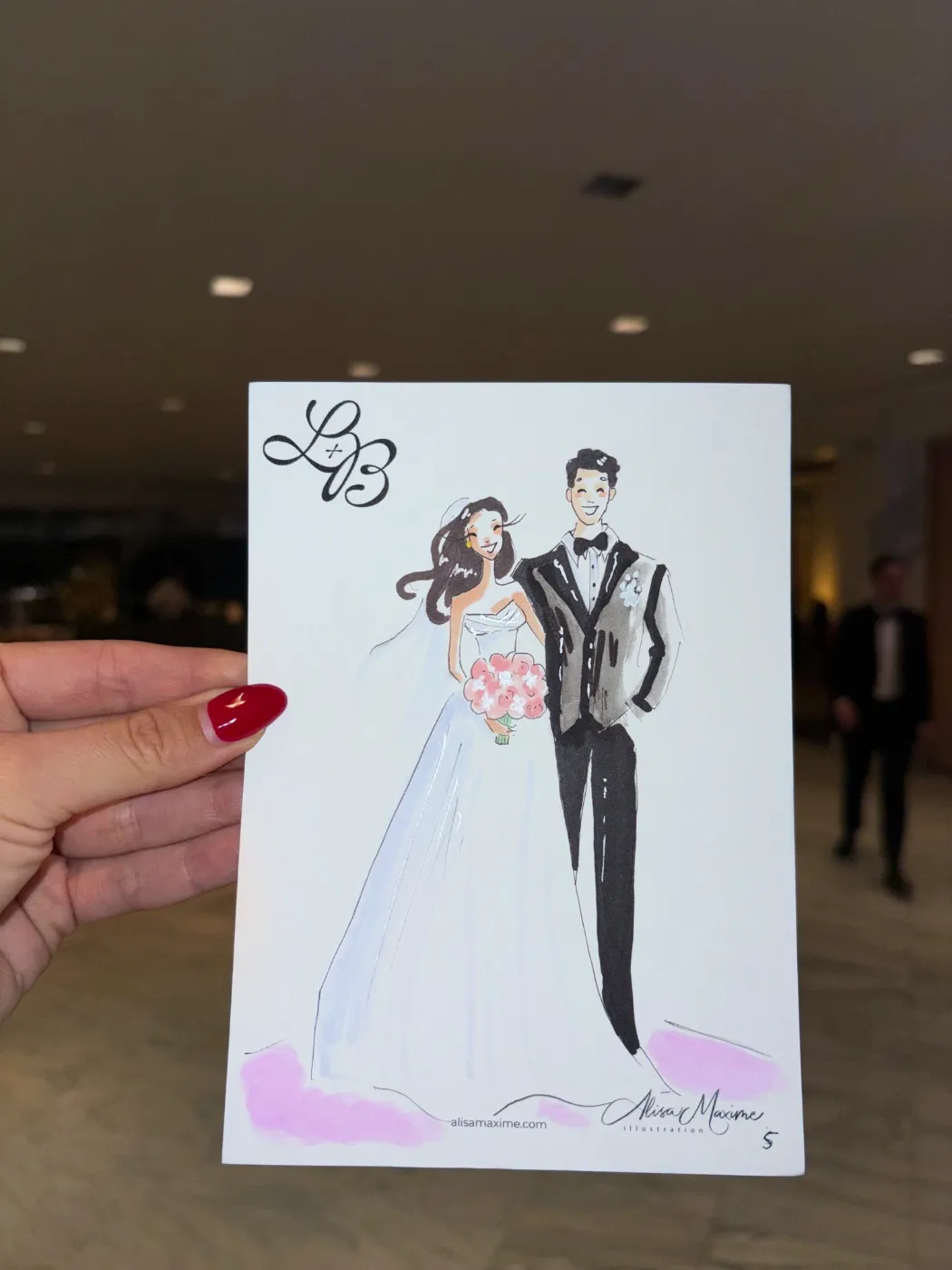 Live fashion sketch 5 from Wedding at Parker Palm Springs