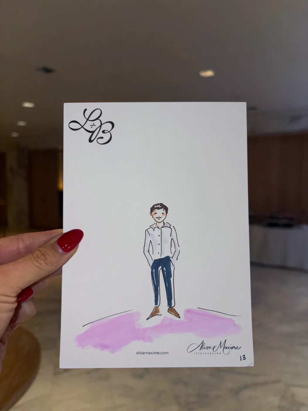 Live fashion sketch 13 from Wedding at Parker Palm Springs