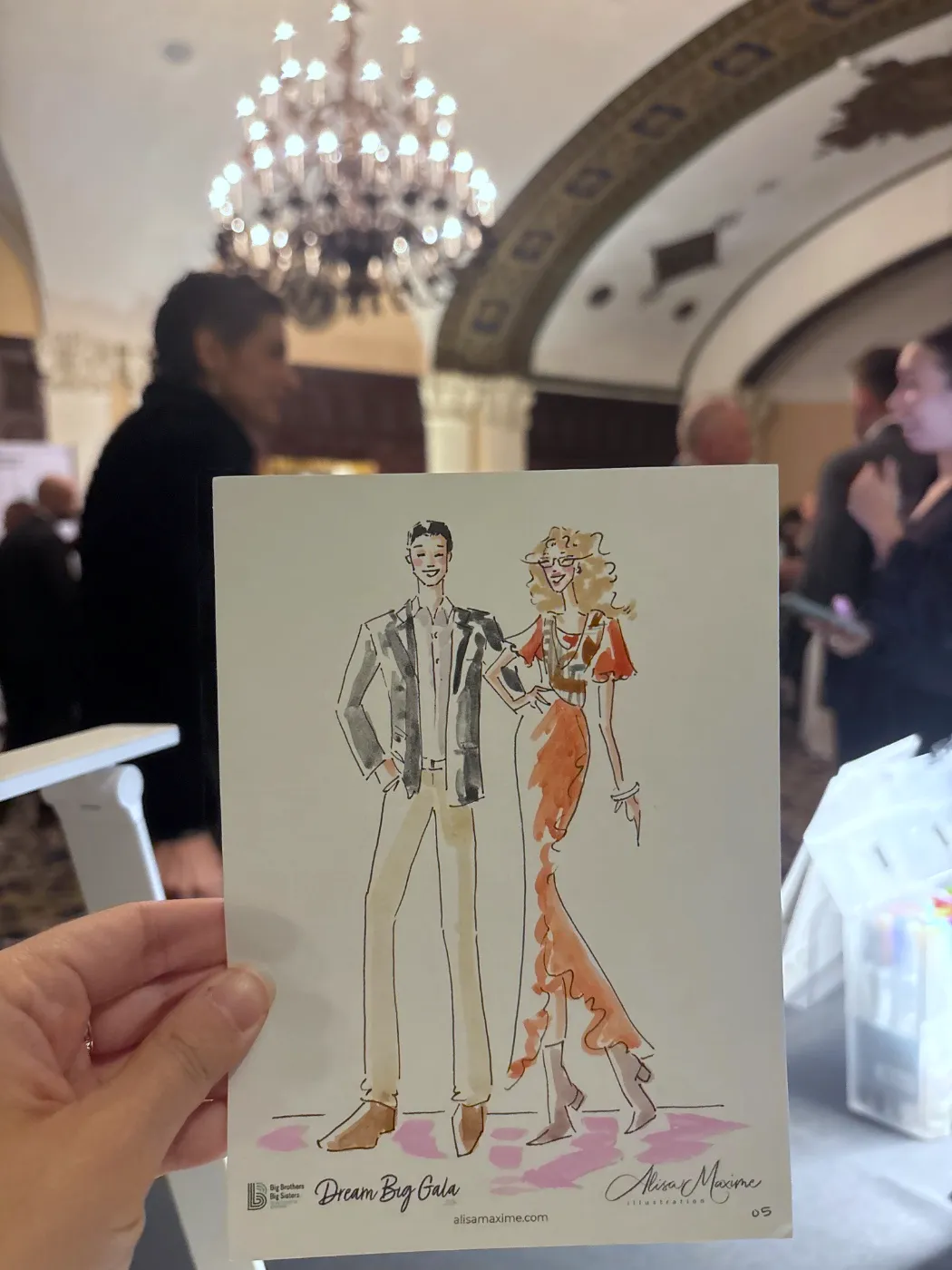 Live fashion sketch 5 from Gala at Westchester Country Club, Rye