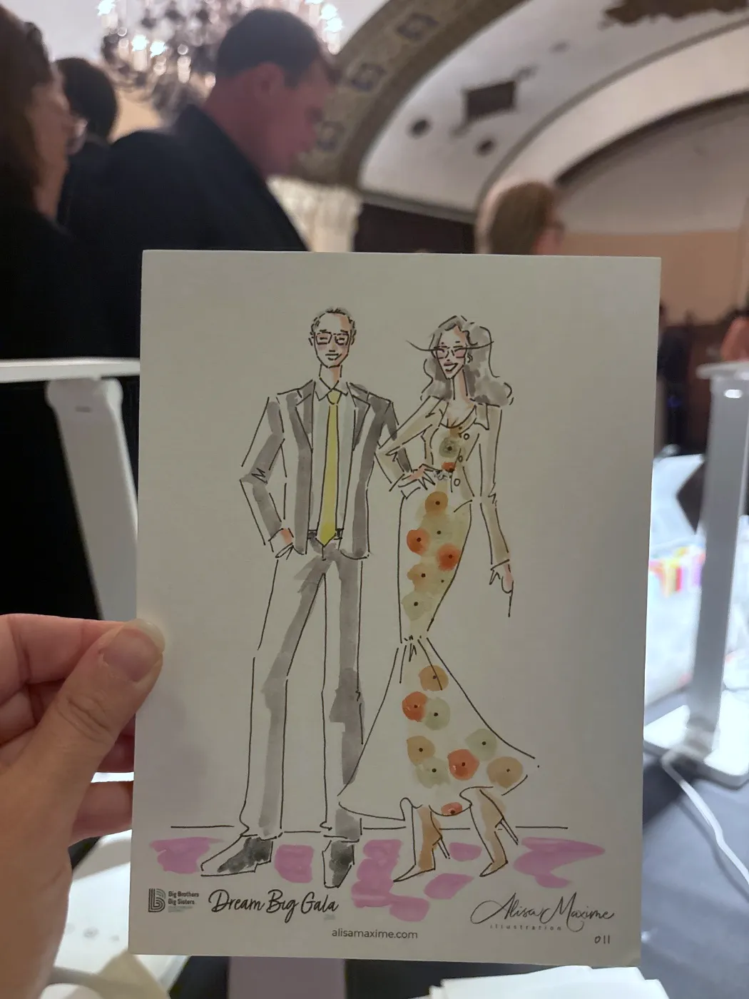 Live fashion sketch 11 from Gala at Westchester Country Club, Rye