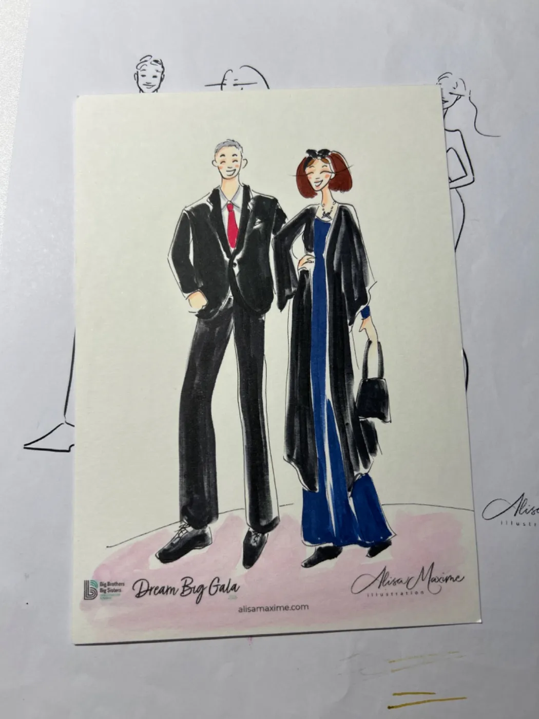 Live fashion sketch 9 from Gala at Westchester Country Club, Rye