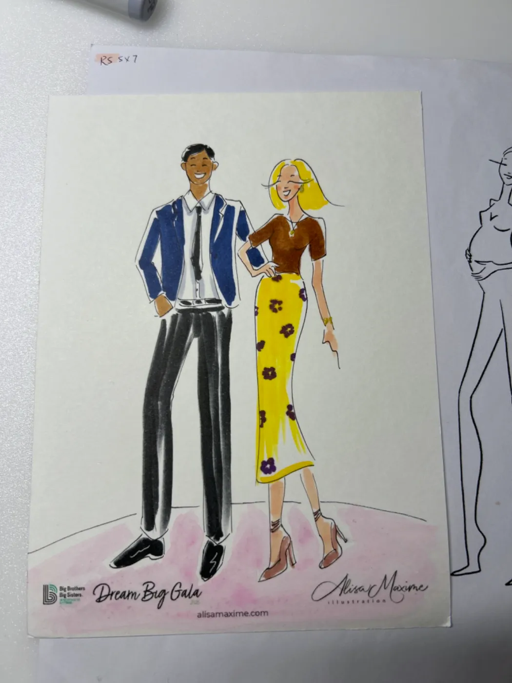 Live fashion sketch 10 from Gala at Westchester Country Club, Rye