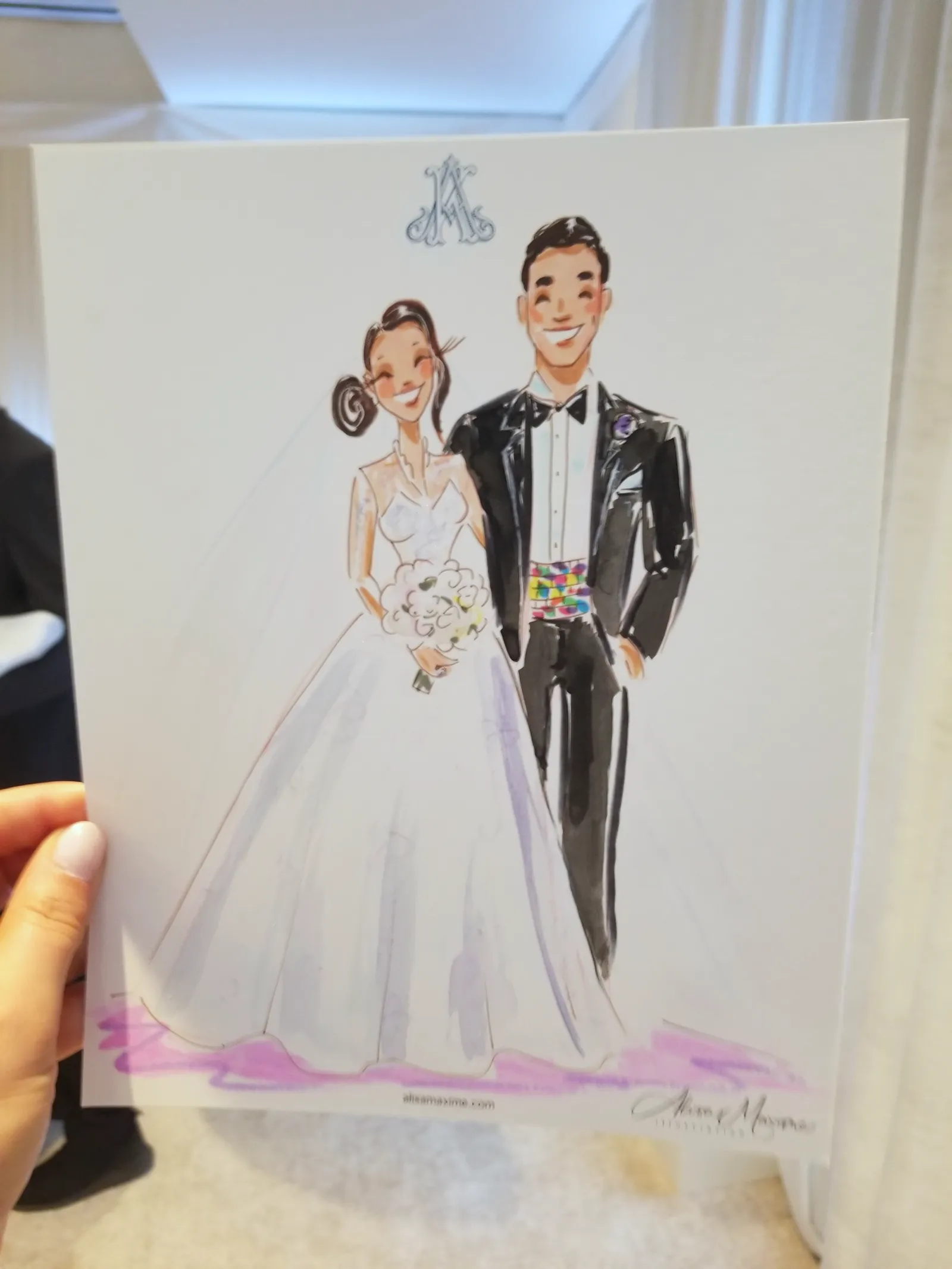 Live fashion sketch 9 from Wedding Celebration at Barton Creek Resort, Austin