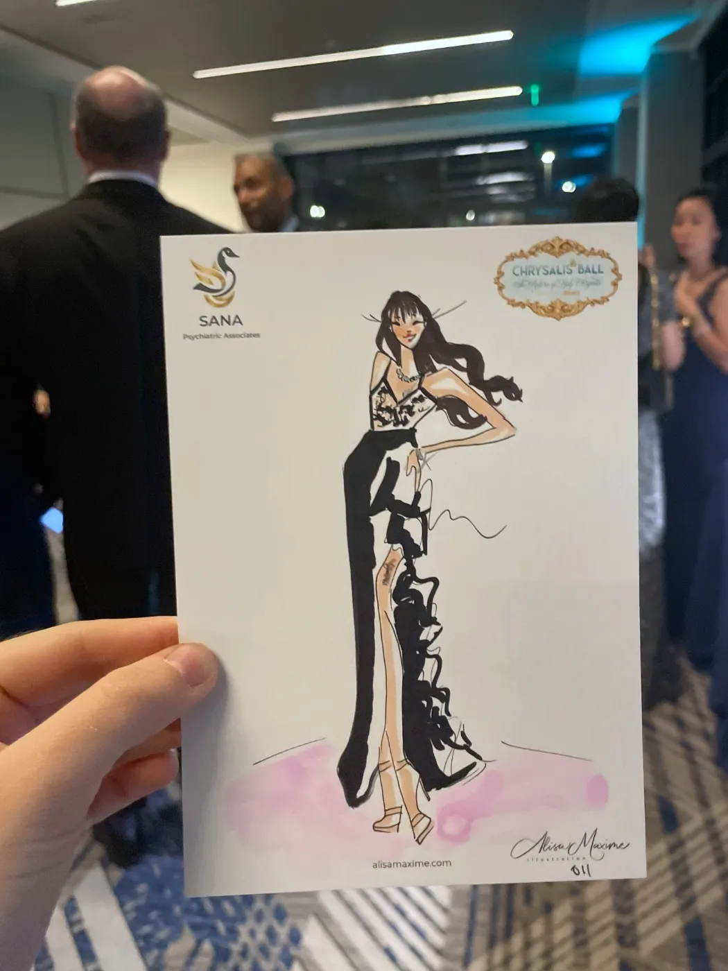 Live fashion sketch 11 from Gala at Omni PGA Frisco Resort & Spa