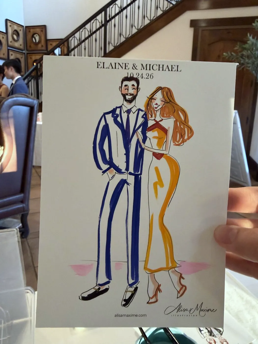 Live fashion sketch 5 from Wedding at Vellano Estate by Wedgewood Weddings, Chino Hills