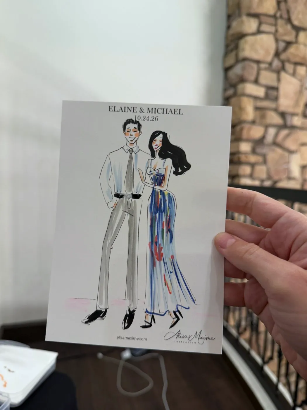 Live fashion sketch 11 from Wedding at Vellano Estate by Wedgewood Weddings, Chino Hills