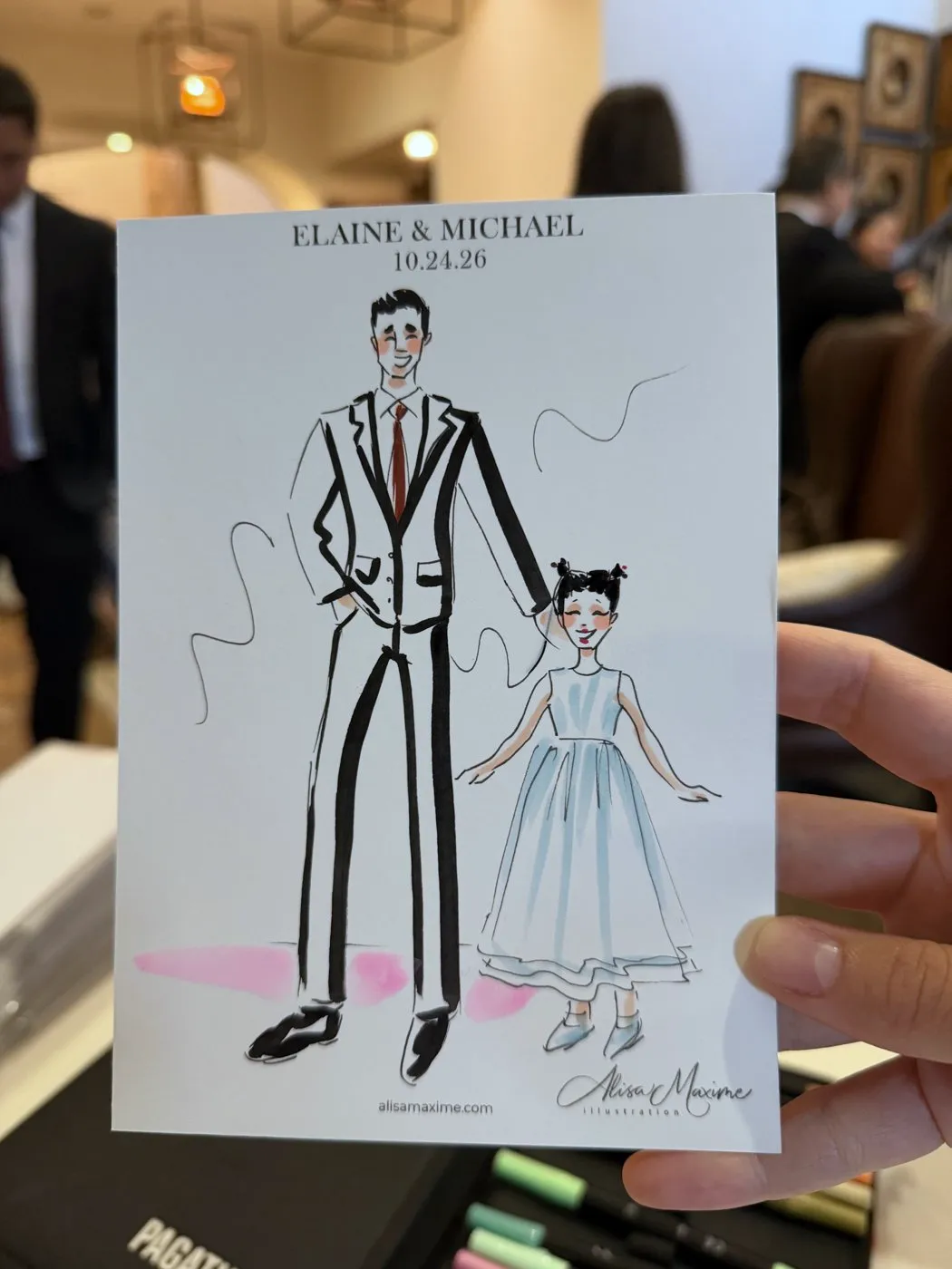 Live fashion sketch 7 from Wedding at Vellano Estate by Wedgewood Weddings, Chino Hills
