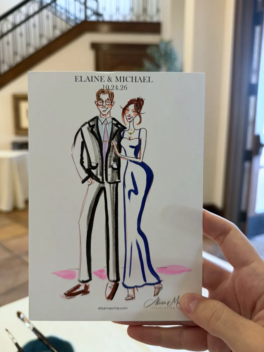 Live fashion sketch 4 from Wedding at Vellano Estate by Wedgewood Weddings, Chino Hills