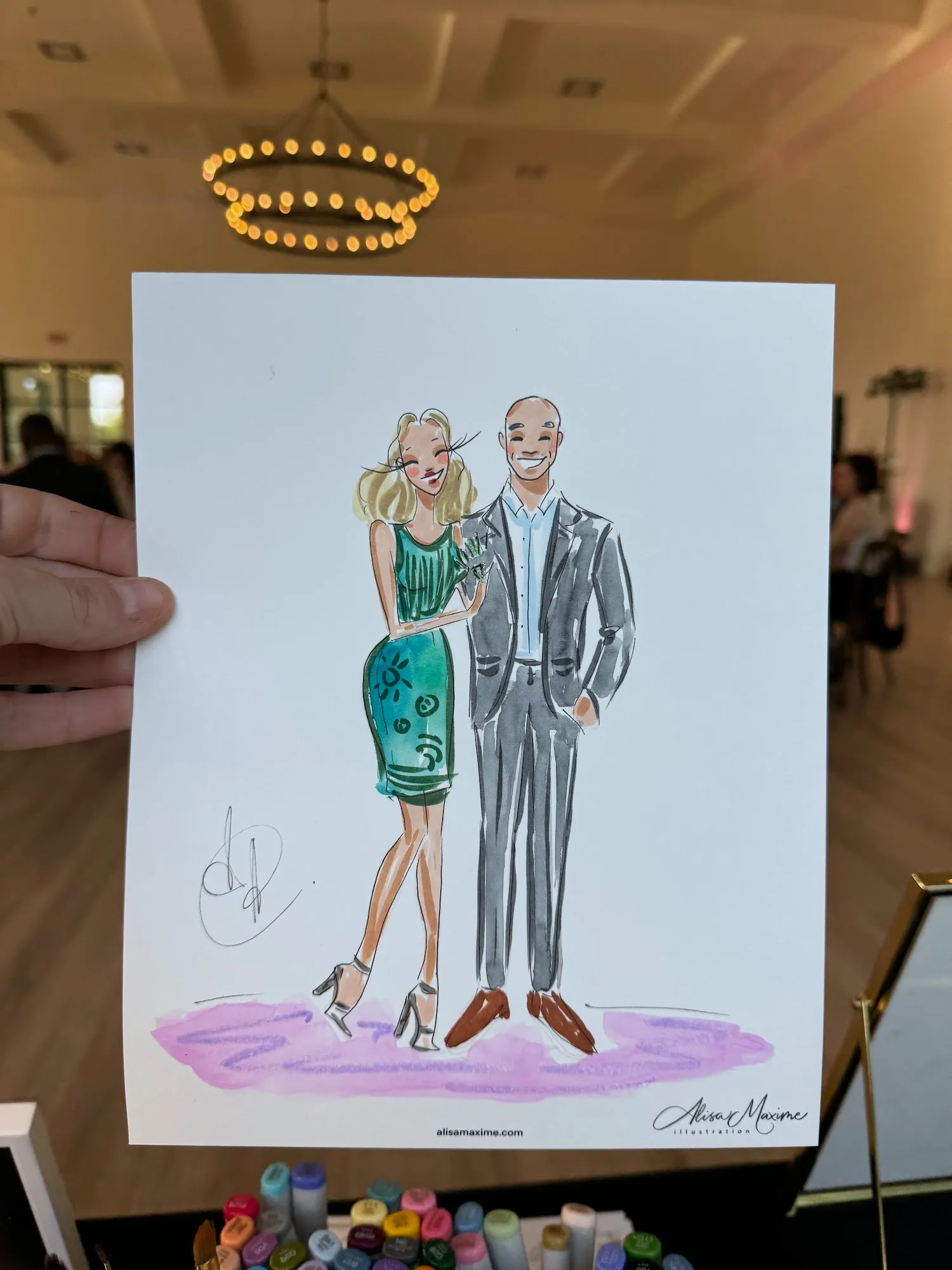 Live fashion sketch 9 from Elegant Wedding Celebration in Austin, TX