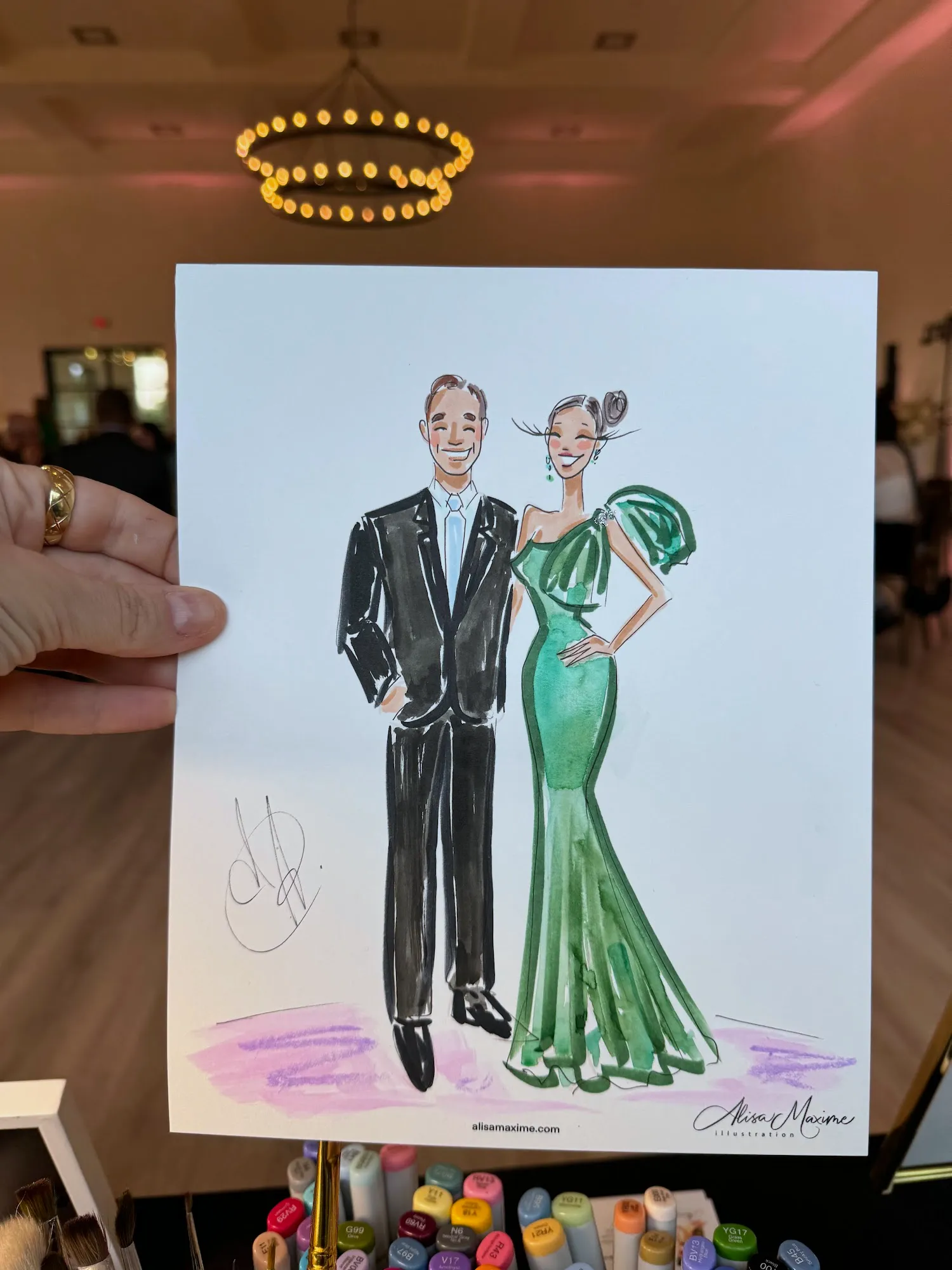 Live fashion sketch 11 from Elegant Wedding Celebration in Austin, TX