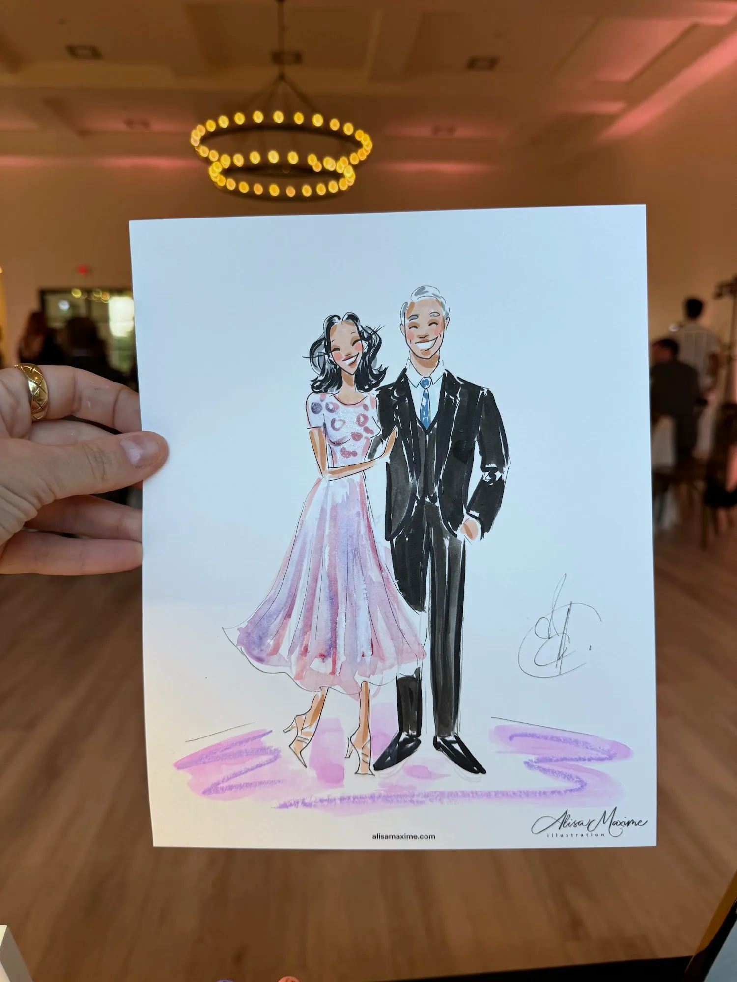 Live fashion sketch 12 from Elegant Wedding Celebration in Austin, TX