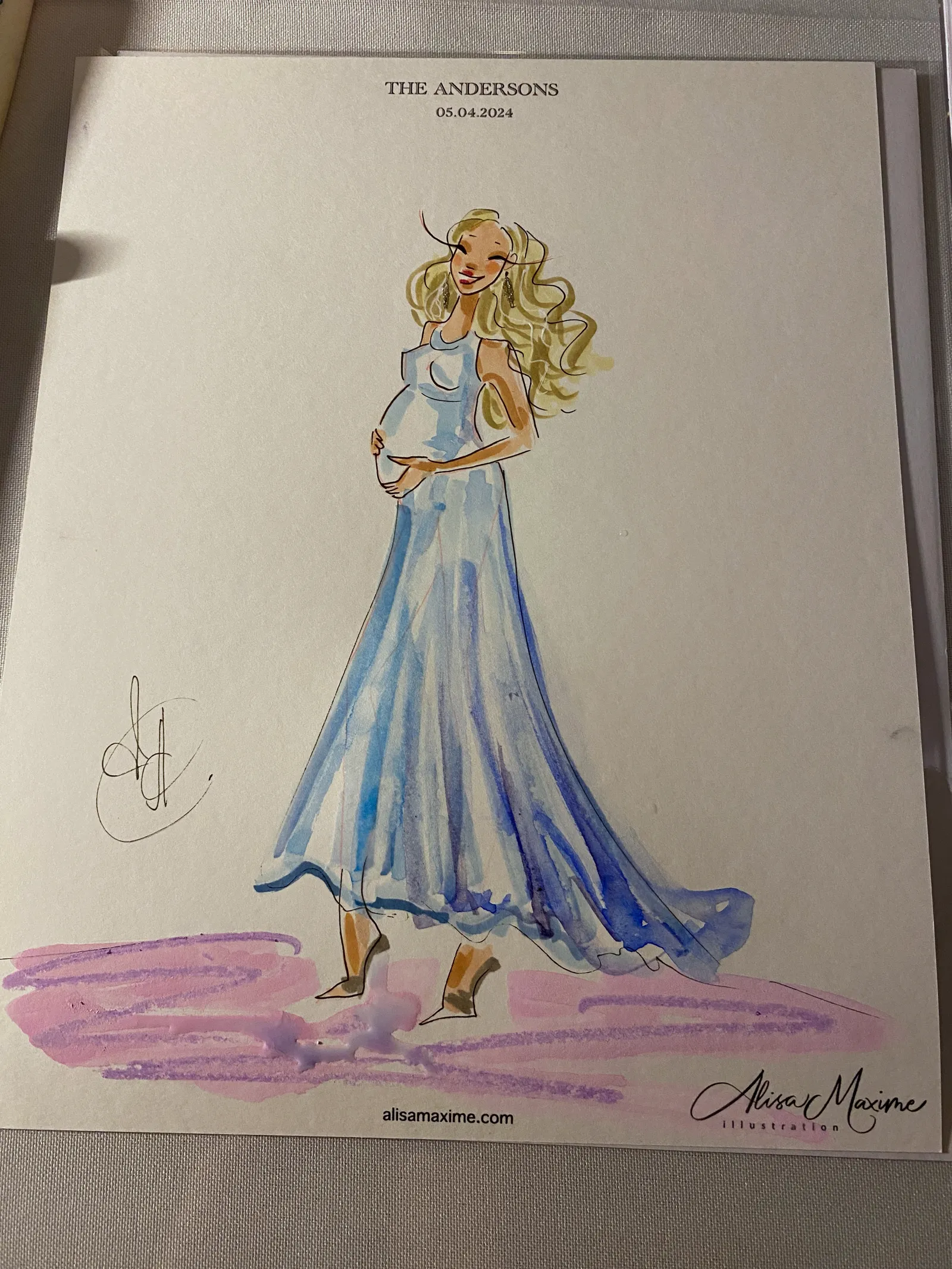 Live fashion sketch 15 from Elegant Wedding Celebration at Thompson Dallas
