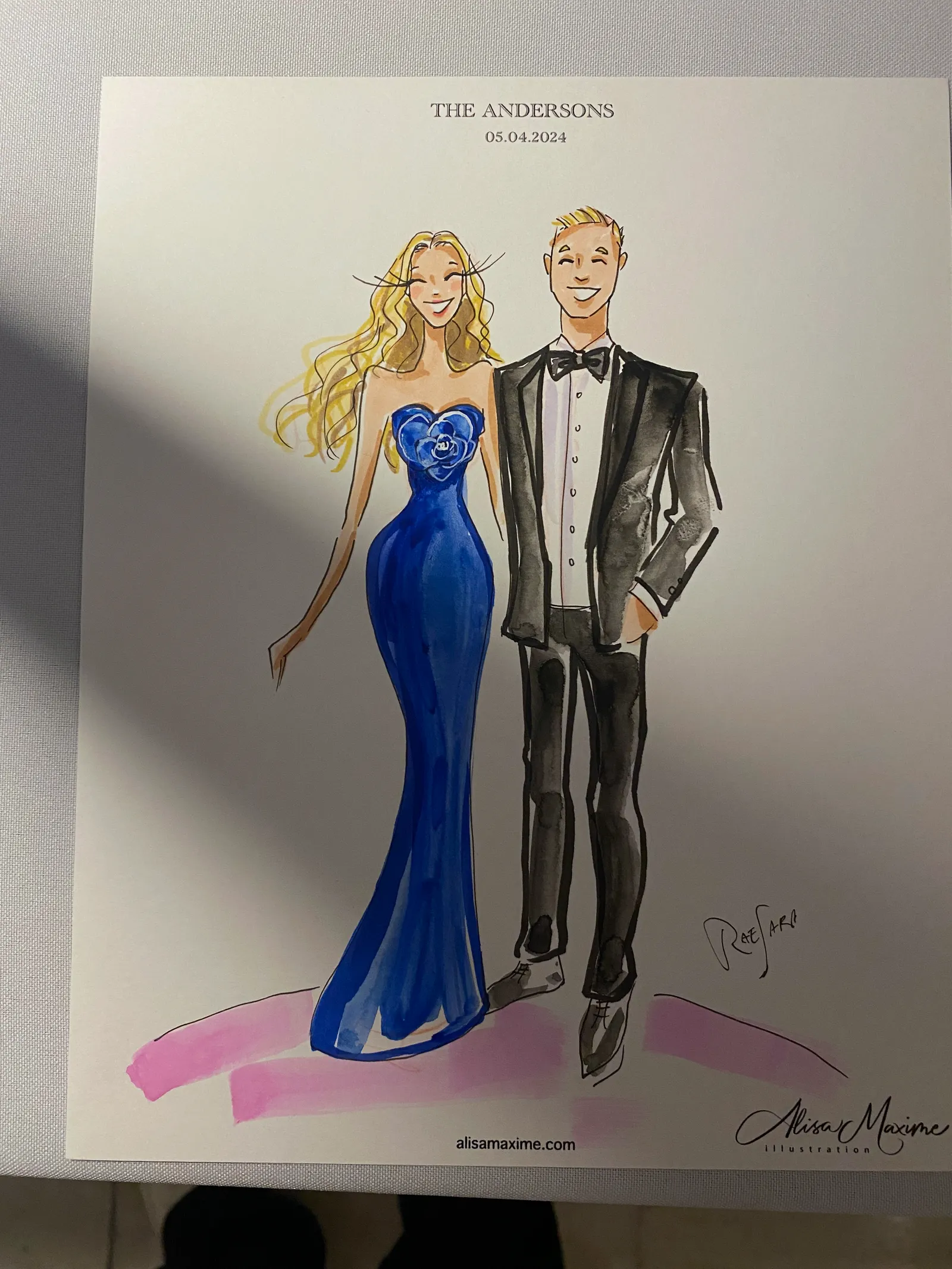 Live fashion sketch 10 from Elegant Wedding Celebration at Thompson Dallas