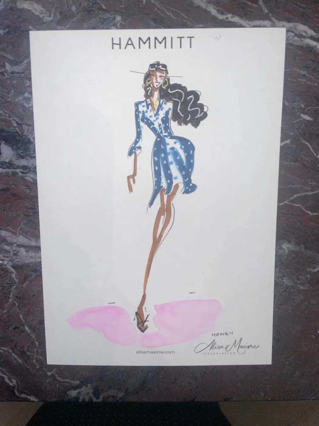 Live fashion sketch 4 from Hammitt In-store Event in Lincoln Park, Chicago