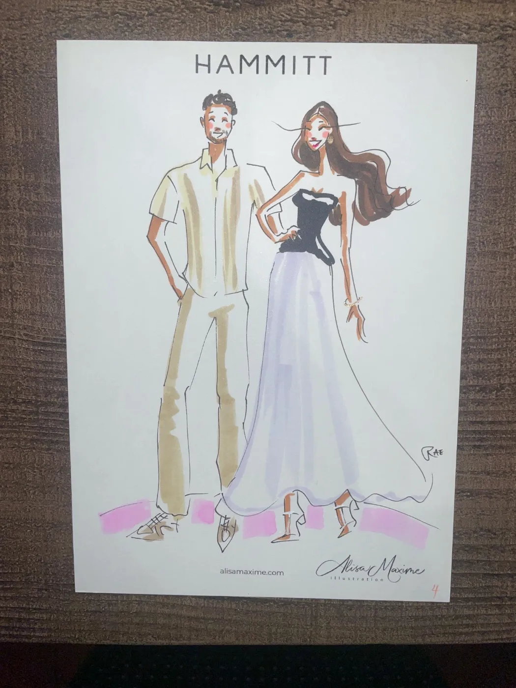 Live sketch from Hammitt In-store Event in Lincoln Park, Chicago