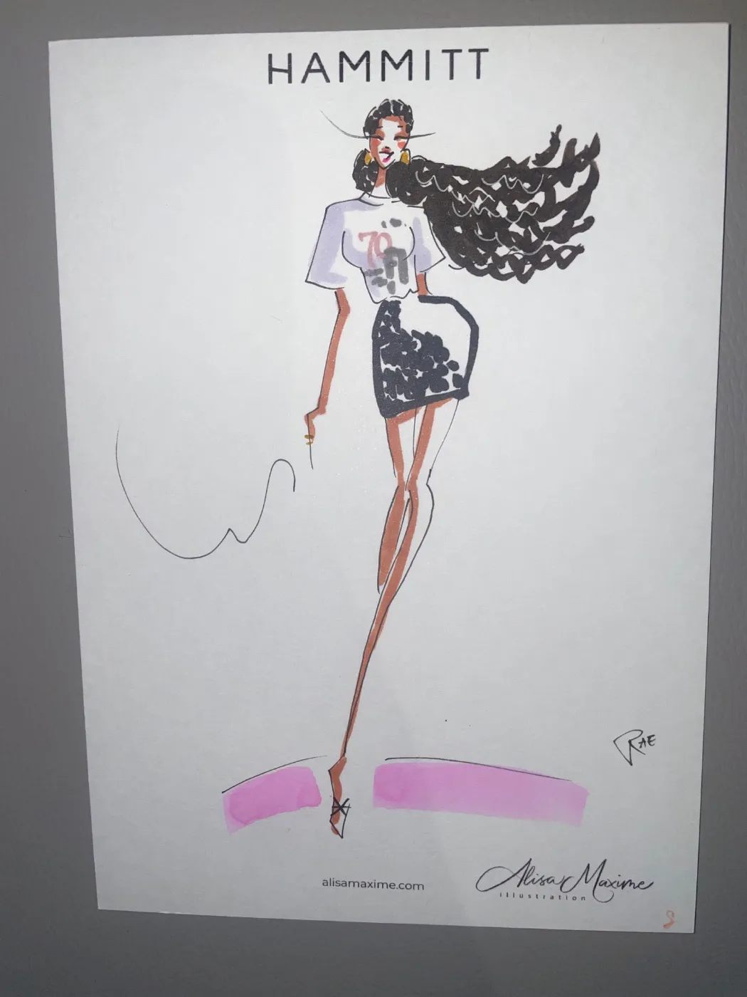 Live fashion sketch 8 from Hammitt In-store Event in Lincoln Park, Chicago