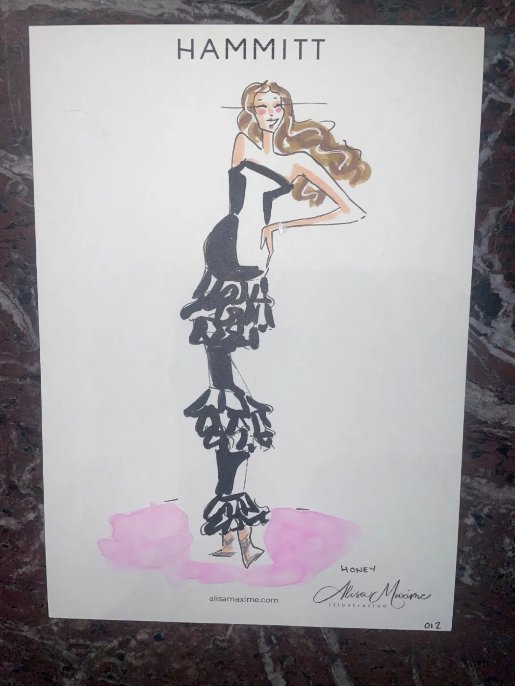 Live fashion sketch 12 from Hammitt In-store Event in Lincoln Park, Chicago