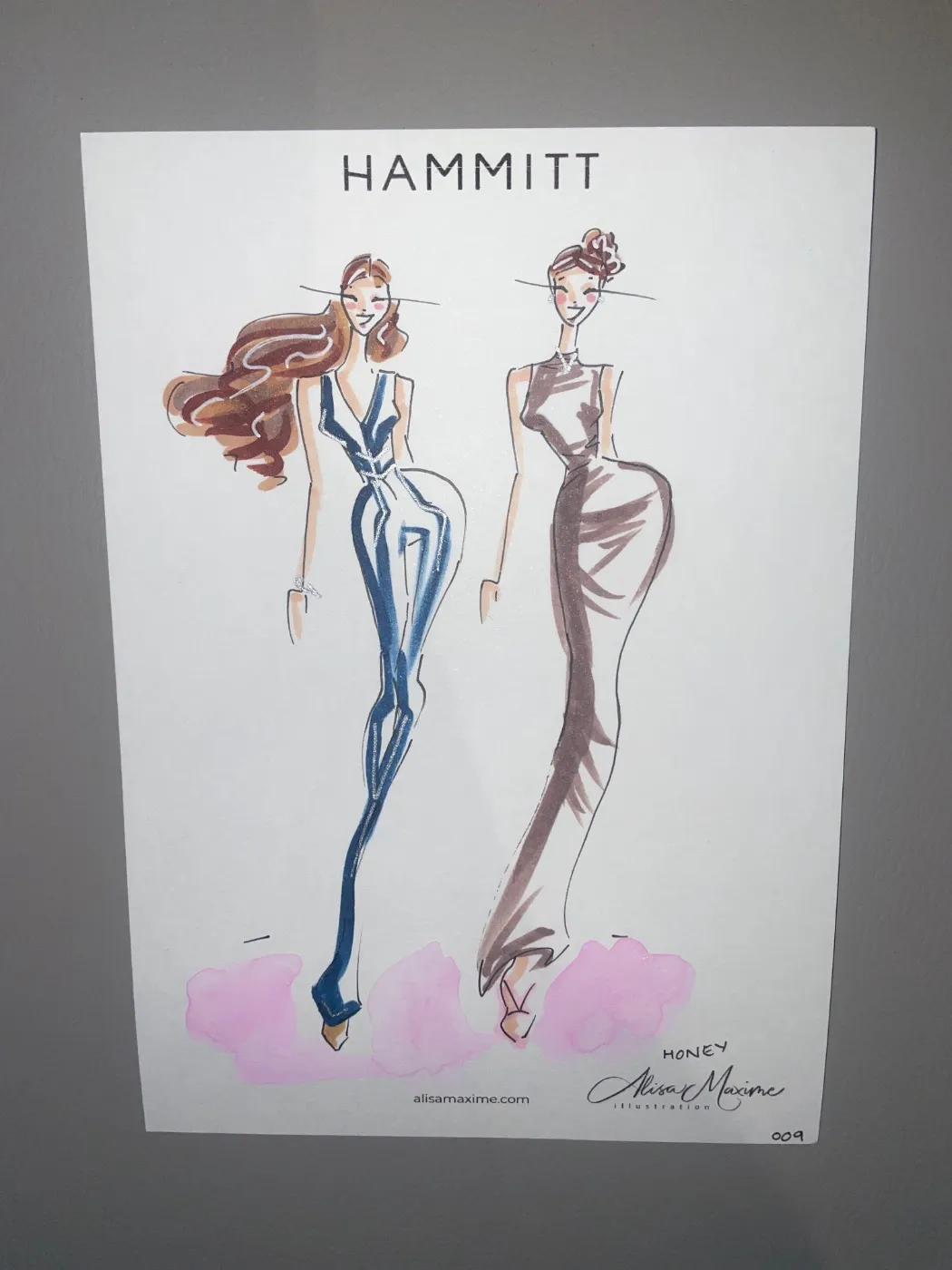 Live fashion sketch 9 from Hammitt In-store Event in Lincoln Park, Chicago