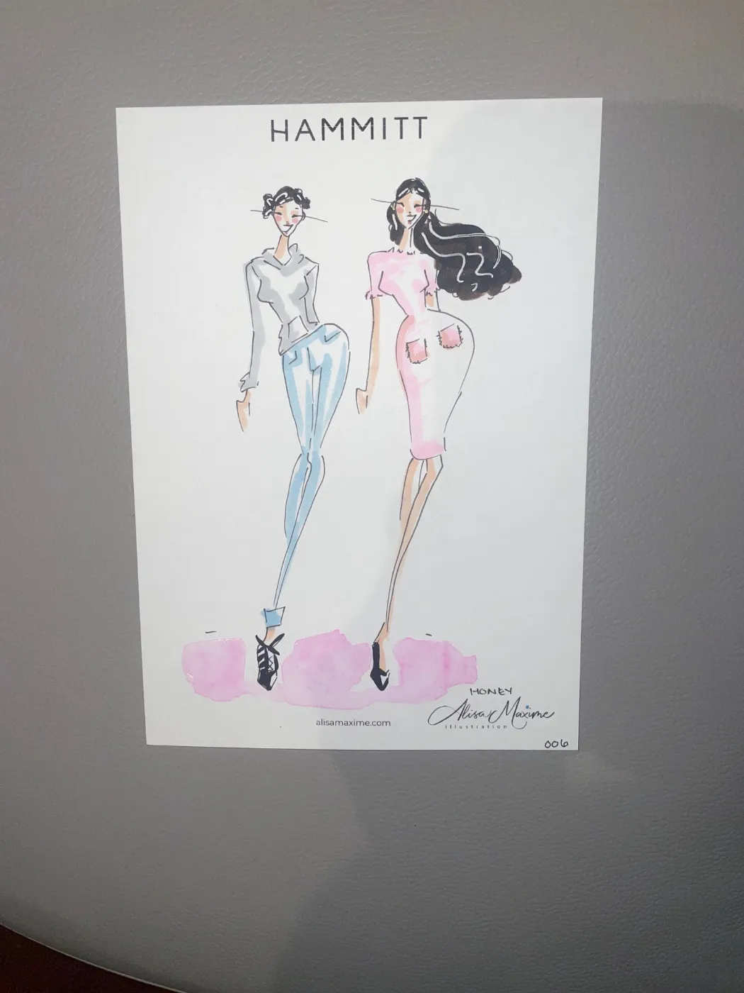 Live fashion sketch 6 from Hammitt In-store Event in Lincoln Park, Chicago
