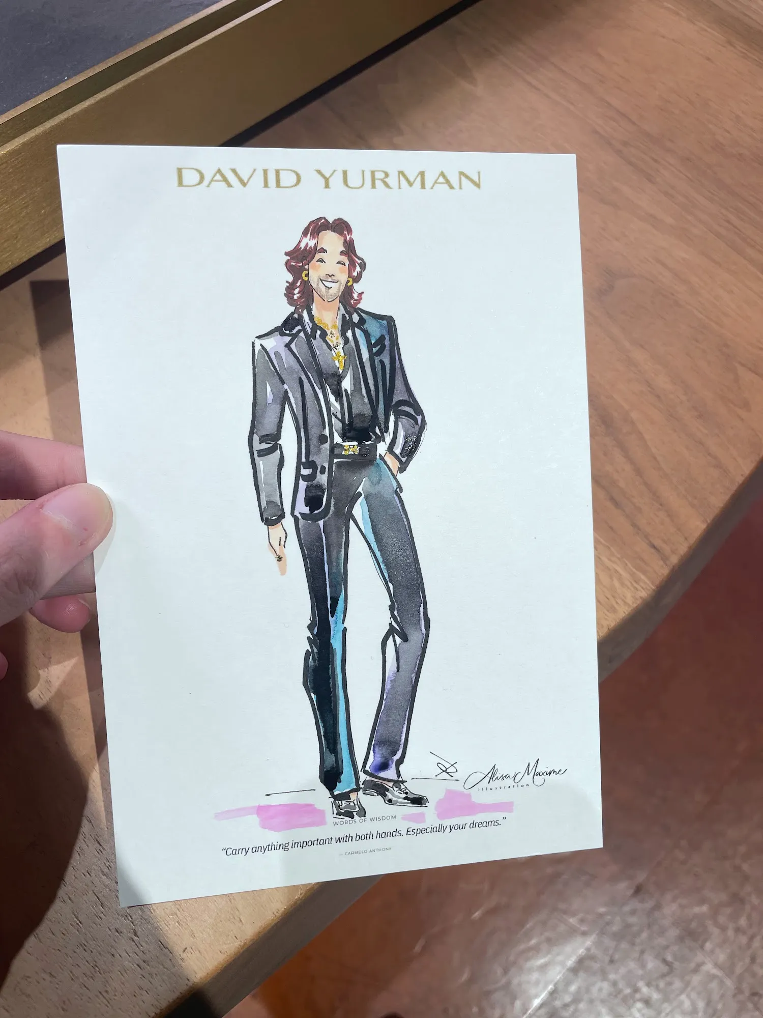 Live sketch from Elegant Evening with David Yurman in Nashville