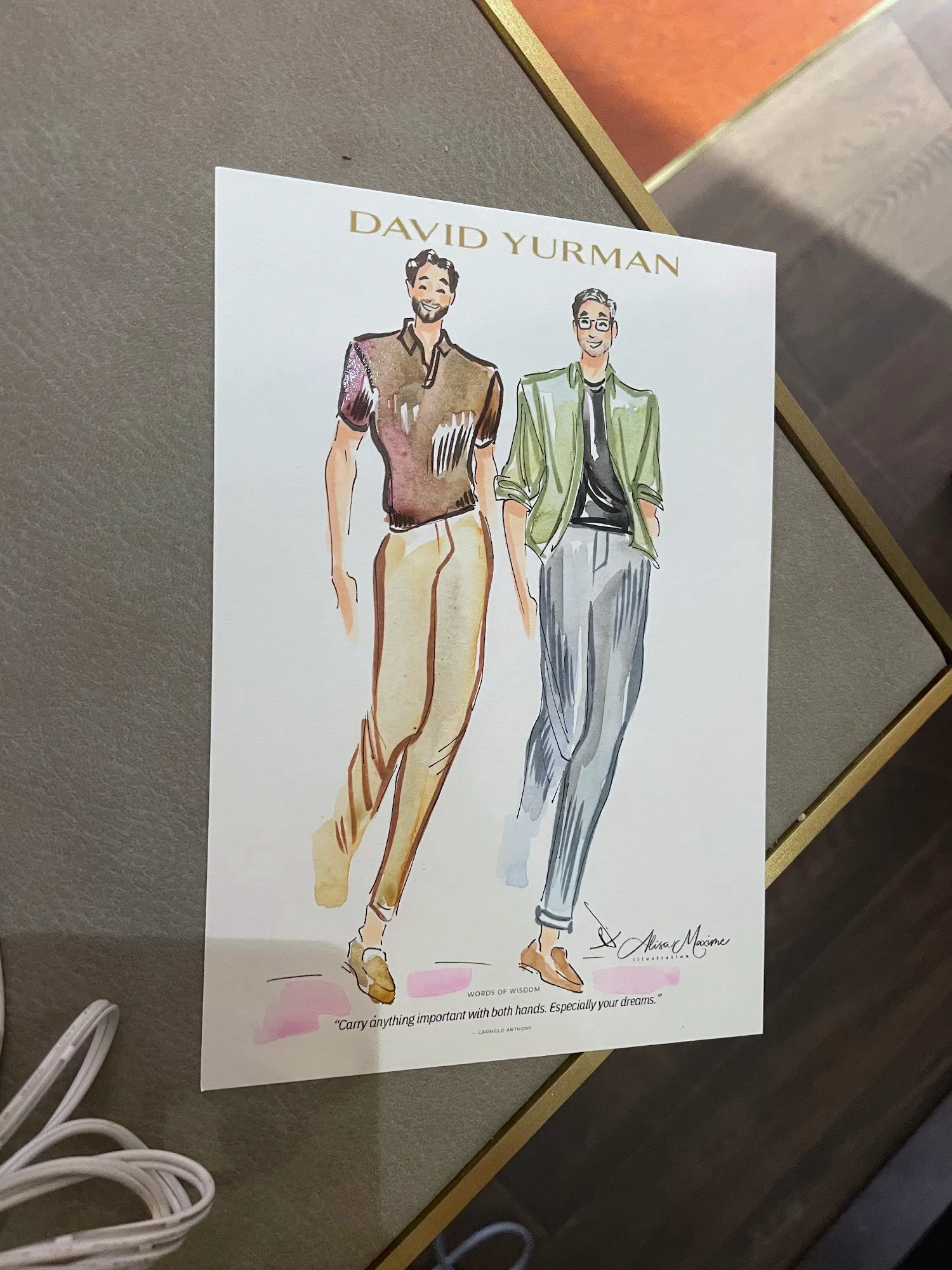 Live fashion sketch 3 from Elegant Evening with David Yurman in Nashville