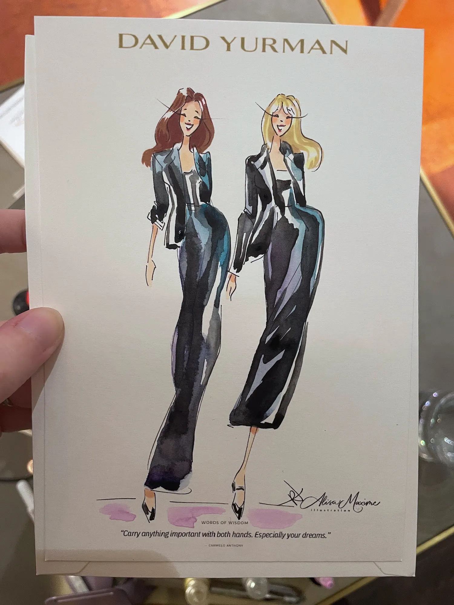 Live fashion sketch 9 from Elegant Evening with David Yurman in Nashville