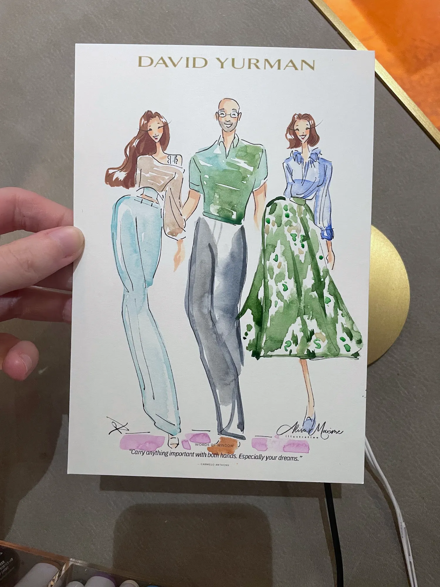 Live fashion sketch 7 from Elegant Evening with David Yurman in Nashville