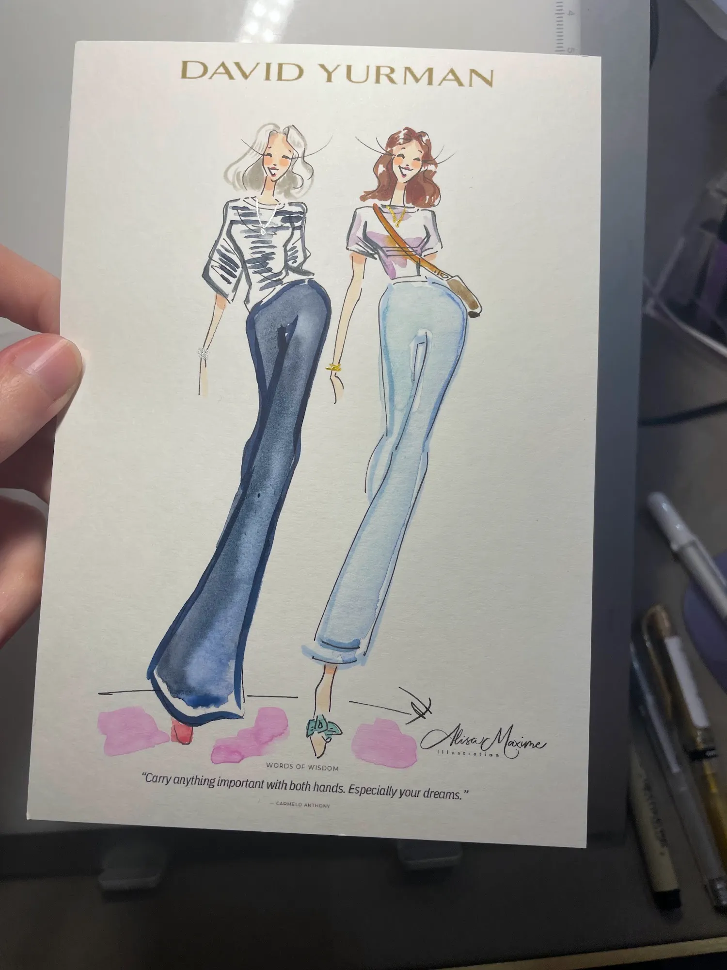 Live fashion sketch 4 from Elegant Evening with David Yurman in Nashville