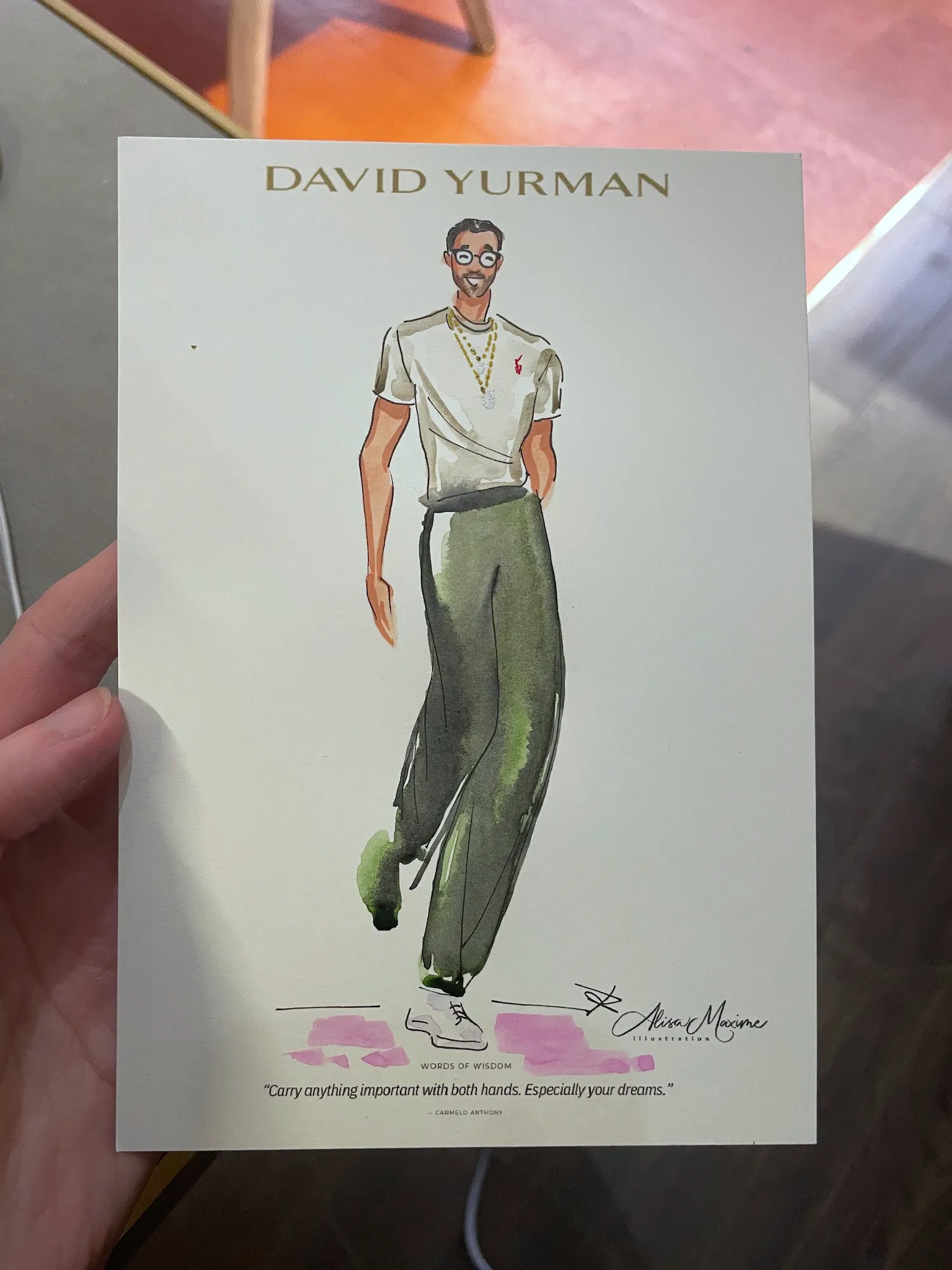 Live fashion sketch 5 from Elegant Evening with David Yurman in Nashville