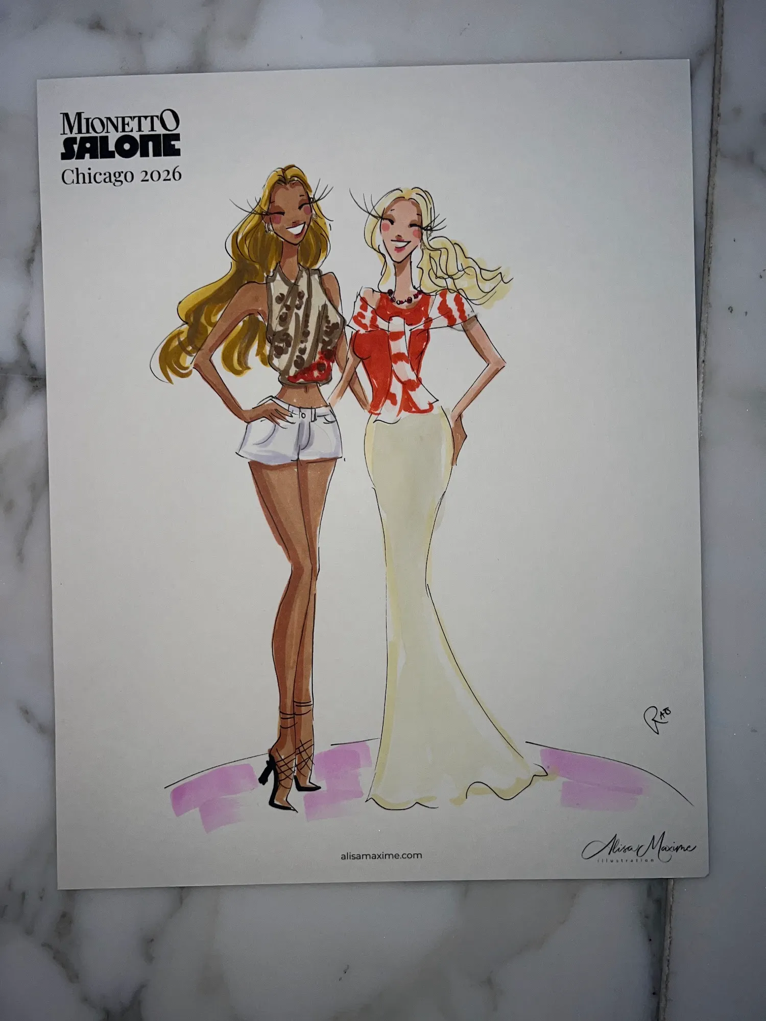 Live fashion sketch 10 from Corporate Event at The Ritz-Carlton, Chicago
